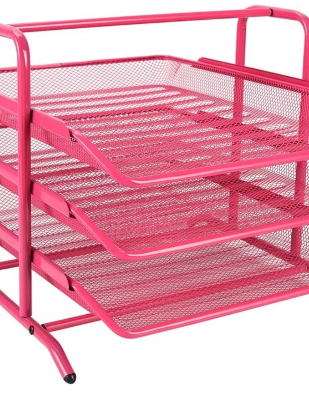 🩷IKEA DOKUMENT 3-Tier Sliding Desk Organizer Tray – Pink – New in Box 🩷